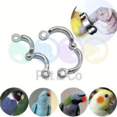 Bird Stainless Steel Leg Rings for Leashes (Open Split)
