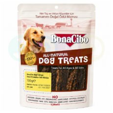BonaCibo Dog Treats of Beef Strips 100g