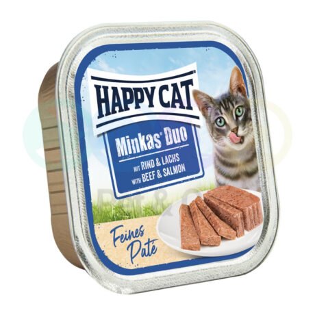 Happy Cat Minkas Loaf for Cats with Beef & Salmon 100g