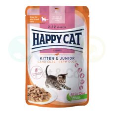 Happy Cat Chunks in Gravy for Kittens with Duck 85g