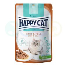 Happy Cat Chunks in Gravy for Cats Care Skin & Coat 85g