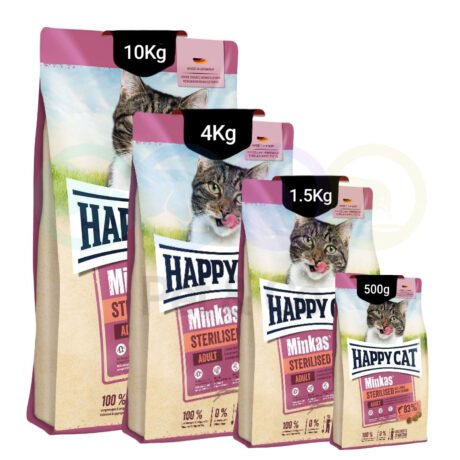 Happy Cat Kibbles for Sterilised Cats with Salmon
