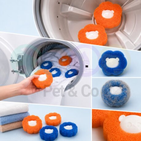 Laundry Hair & Lint Catcher Balls 6pcs