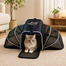 Expandable Carrier Backpack & Travel Bag for Cats & Small Dogs