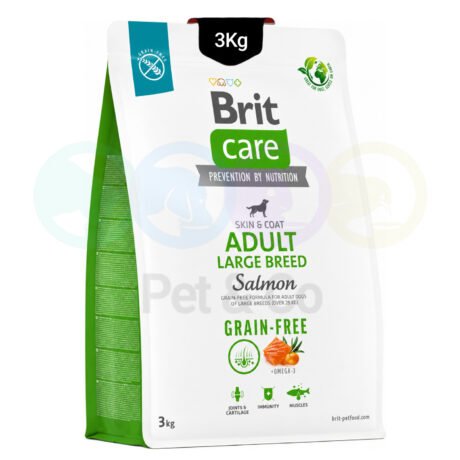 Brit Care Grain-free Kibbles for Dogs with Salmon 3Kg