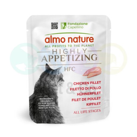 Almo Nature Highly Appetizing HFC Chunks in Gravy for Cats with Chicken 50g