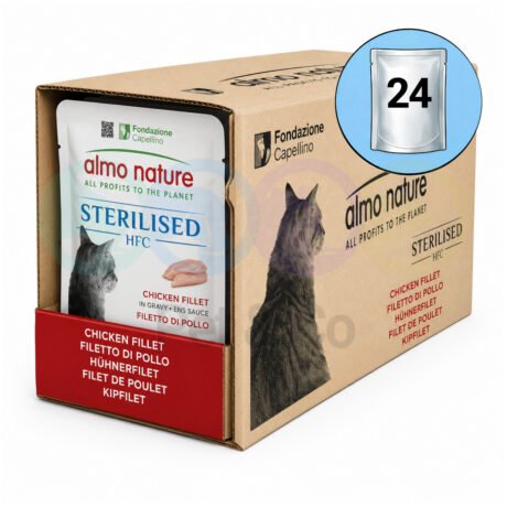 Lot Almo Nature for Sterilised Cats 24×50g