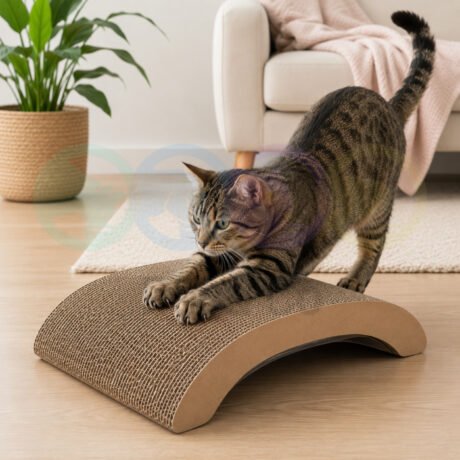 Scratching cardboard for Cats Mawimbi Bridge
