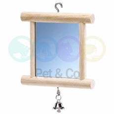 Bird Toy Mirror with Bell
