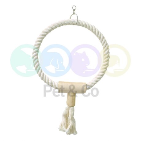 Bird Toy Swing Natural Ring Cotton