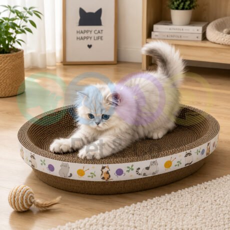 Scratching Cardboard Round Corrugated Bed