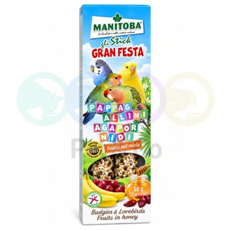 Manitoba Gran Festa Sticks for Parakeets 2pcs