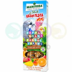 Manitoba Sticks Fruits Mix for Parrots & Parakeets 2×70g