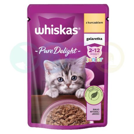 Whiskas Pure Delight in Jelly for Kittens with Chicken 85g