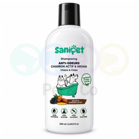Sanipet Shampoo Anti-Odour With Activated Charcoal & Argan 250 ml