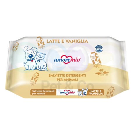 AmoreMio Wet Wipes with Milk & Vanilla 40pcs