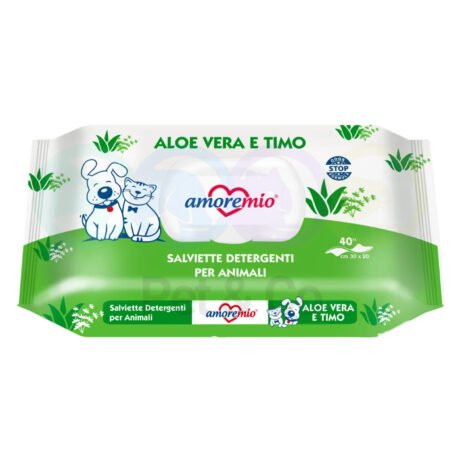 AmoreMio Wet Wipes with Aloe Vera & Thyme 40pcs