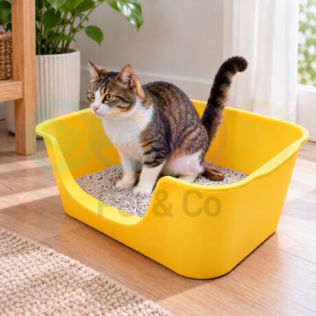 Cat Litter Tray with Low Front Entry