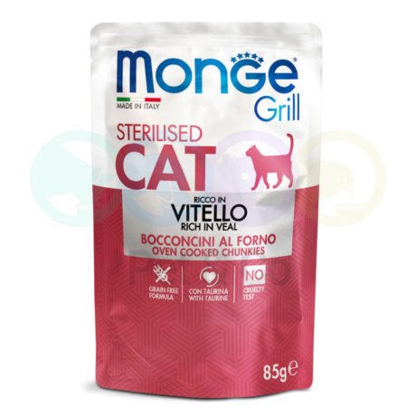 Monge Chunks in Jelly Grill for Cats Sterilised with Veal 85g