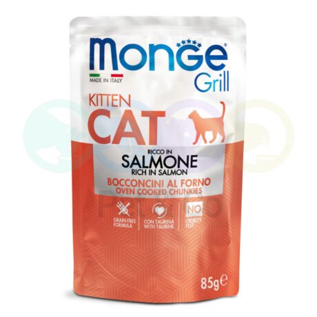 Monge Chunks in Jelly Grill for Kittens with Salmon 85g