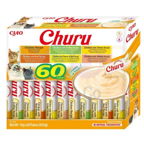 Churu Box of 60 Tubes with Chicken Variety